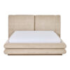 Aiza King Sized Bed with Storage, Beige 180x200cm