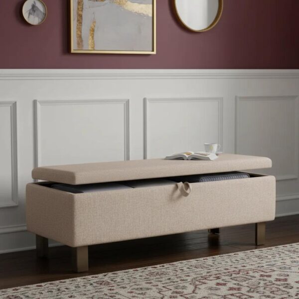 Colins Storage Bed Bench, Beige