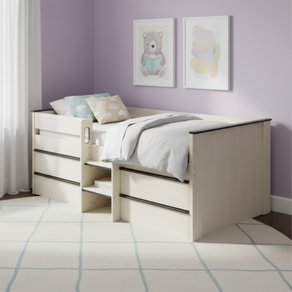 Kids Single Bed for Safe Sleep & Fun Bedroom Style