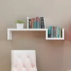 SANE – S-Shaped Wall Mounted Shelf White
