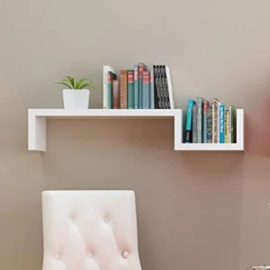 SANE – S-Shaped Wall Mounted Shelf White