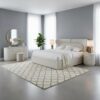 Selena Super King-Sized Bed Set, Beige & Gold- 200x200cm