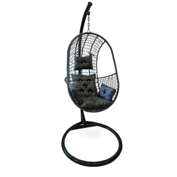 Silla Outdoor Patio Black Swing Chair Julha Adult Size (HD-SWG-021)