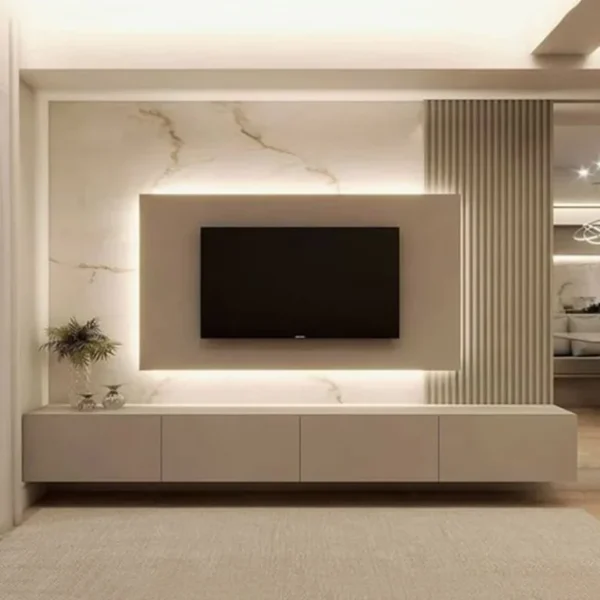 Backlight-TV-Unit-768x768 Modern LED Media Units Dubai UAE | Limited Time Deals